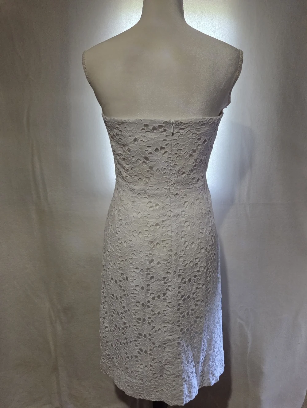 Lilly Pulitzer White Lace Strapless Sheath Dress - Picture 5 of 6